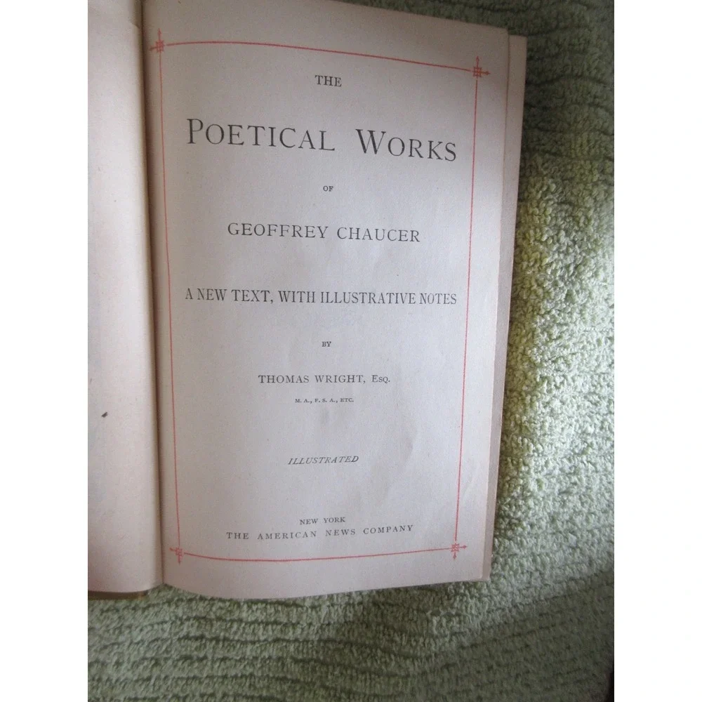 The Poetical Works of Geoffrey Chaucer